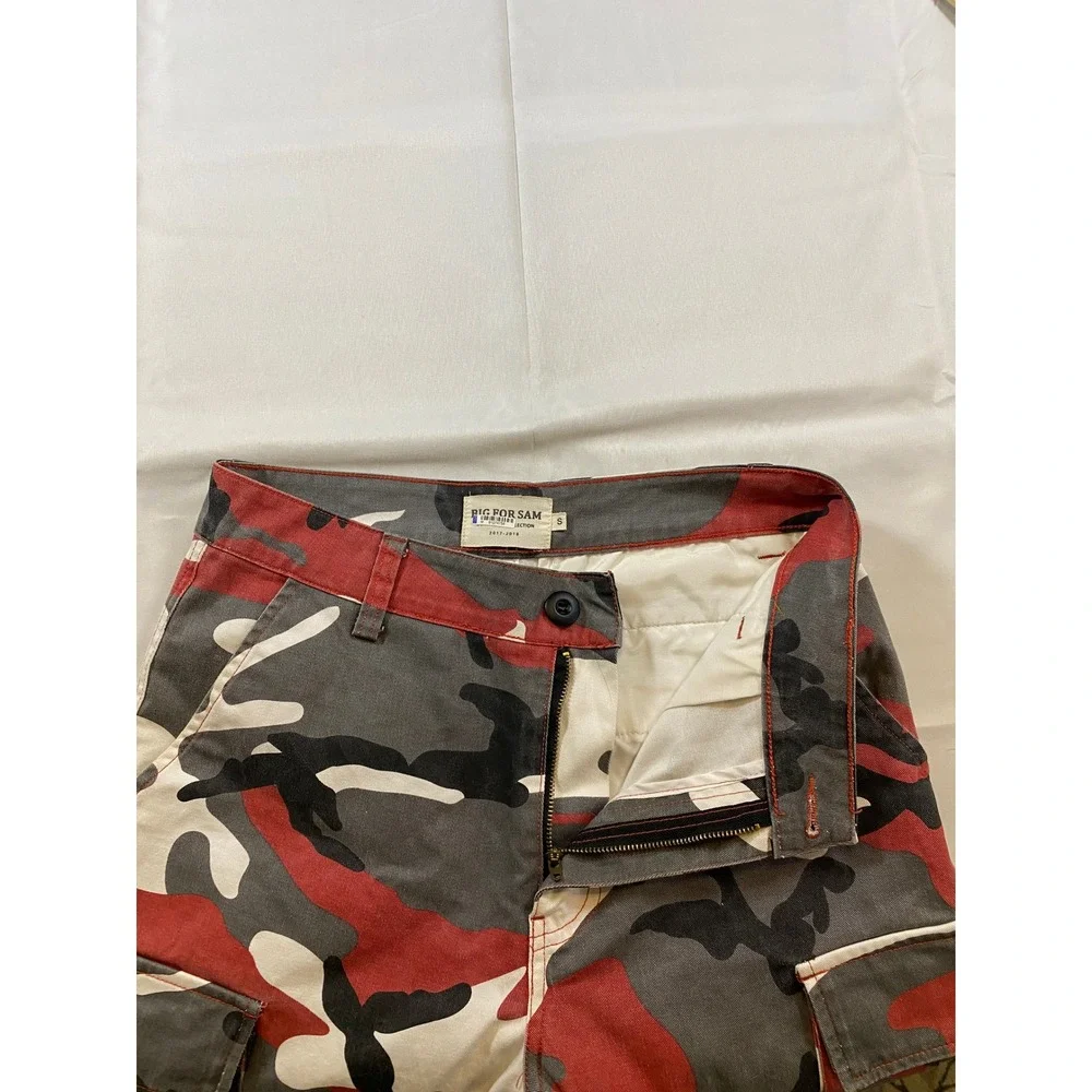 BIG FOR SAM Patchwork Camo Cargo Pants Kids Size S Streetwear‎